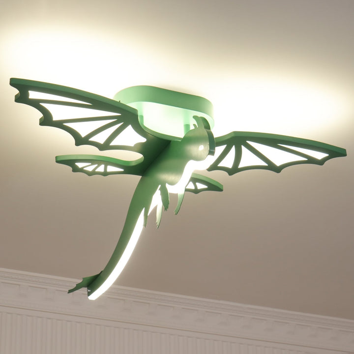 Lustra Plafonnier Dinosaure Vert LED - Neutralighting