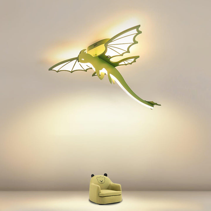 Lustra Plafonnier Dinosaure Vert LED - Neutralighting