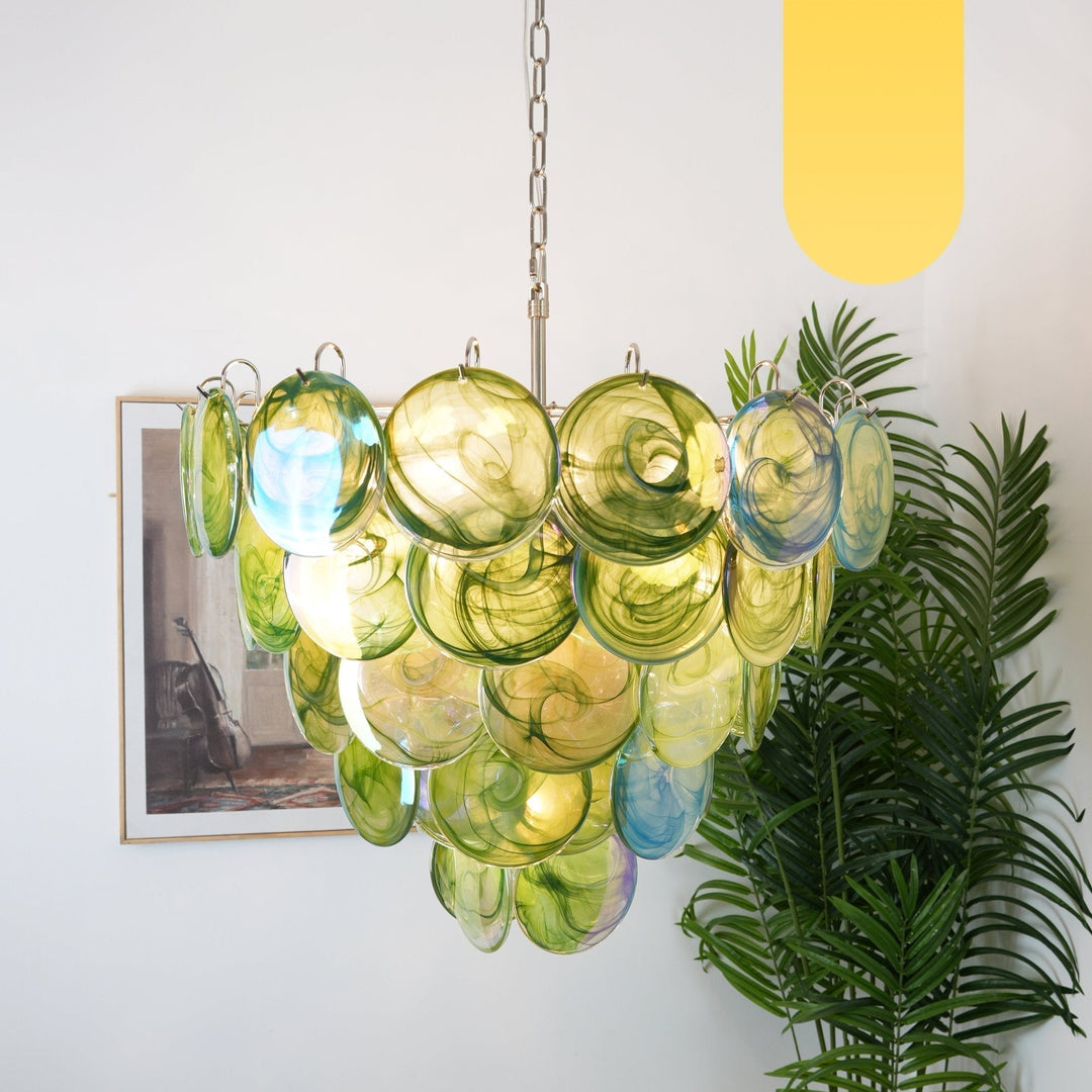 Aurora Lustre en Verre de Murano Vert - Neutralighting