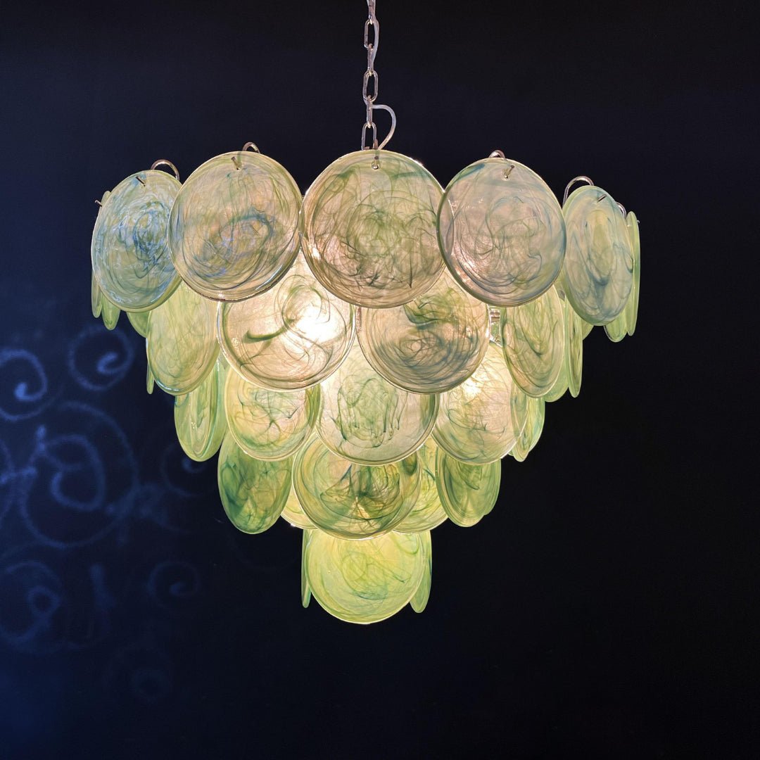 Aurora Lustre en Verre de Murano Vert - Neutralighting
