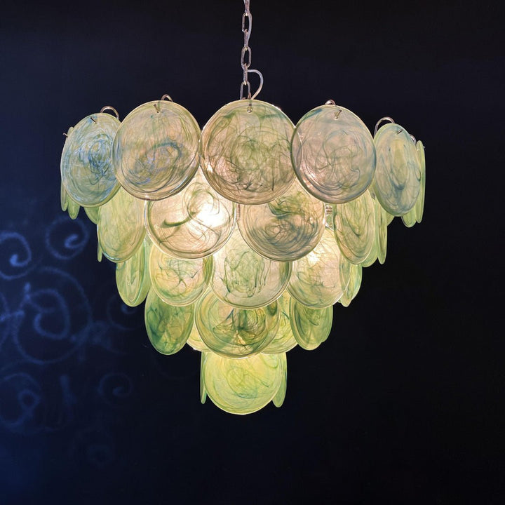 Aurora Lustre en Verre de Murano Vert - Neutralighting