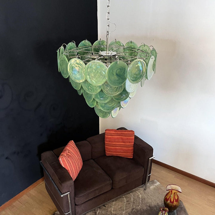 Aurora Lustre en Verre de Murano Vert - Neutralighting