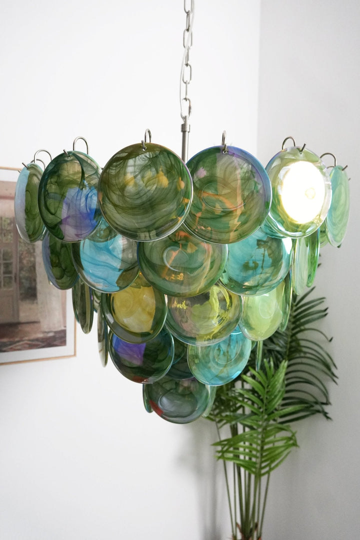 Aurora Lustre en Verre de Murano Vert - Neutralighting