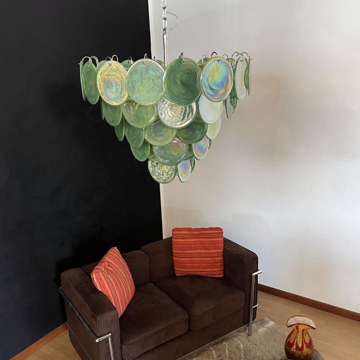 Aurora Lustre en Verre de Murano Vert - Neutralighting