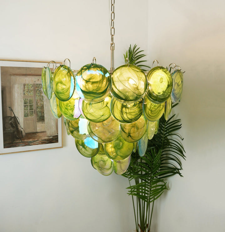 Aurora Lustre en Verre de Murano Vert - Neutralighting