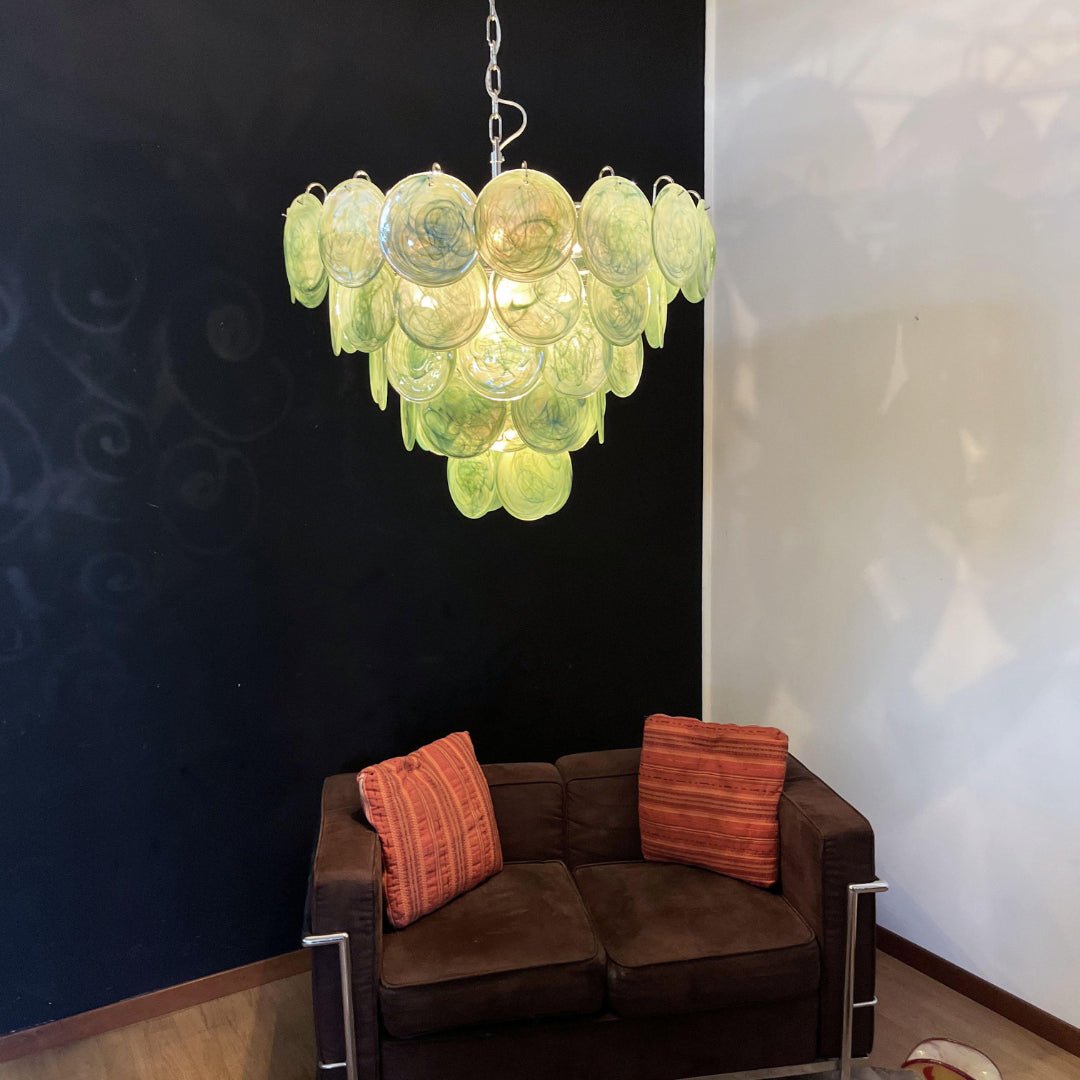 Aurora Lustre en Verre de Murano Vert - Neutralighting