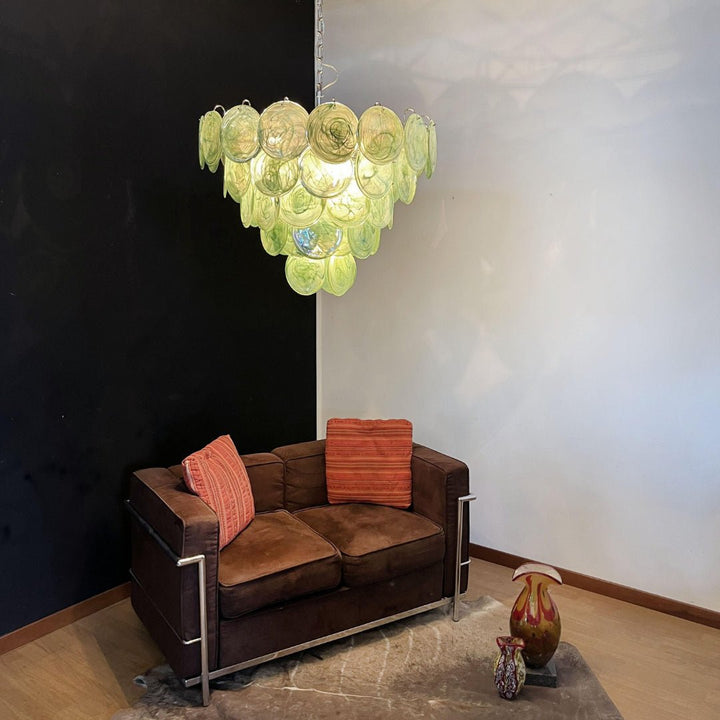 Aurora Lustre en Verre de Murano Vert - Neutralighting