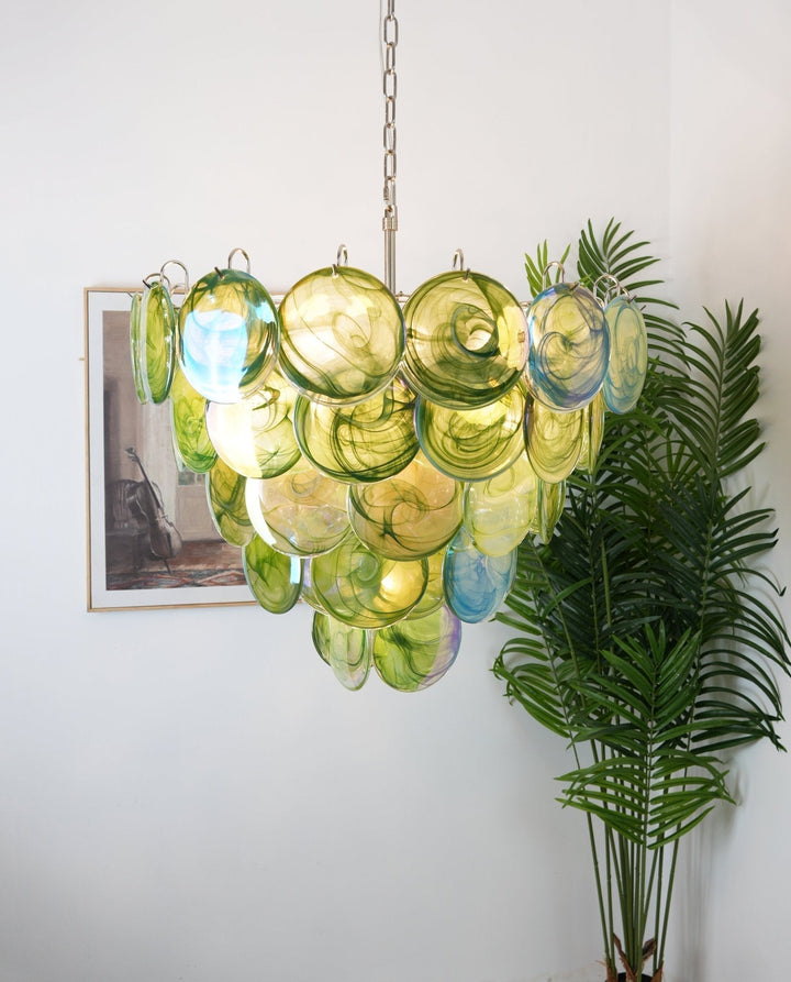 Aurora Lustre en Verre de Murano Vert - Neutralighting