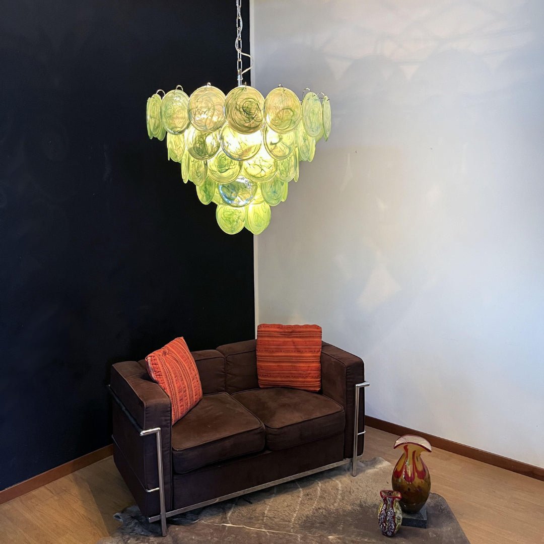 Aurora Lustre en Verre de Murano Vert - Neutralighting