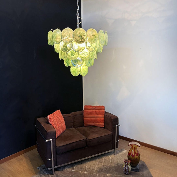 Aurora Lustre en Verre de Murano Vert - Neutralighting