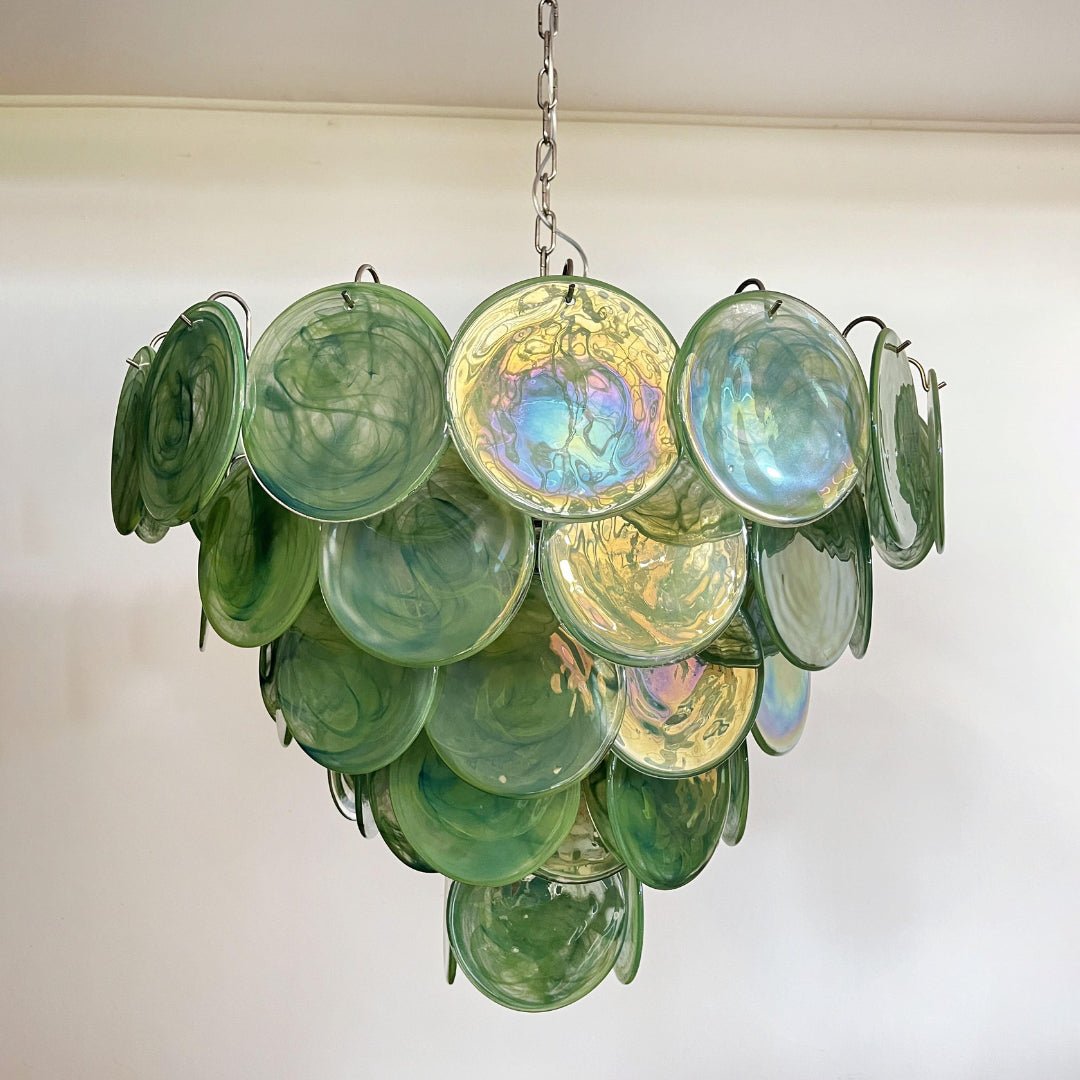 Aurora Lustre en Verre de Murano Vert - Neutralighting