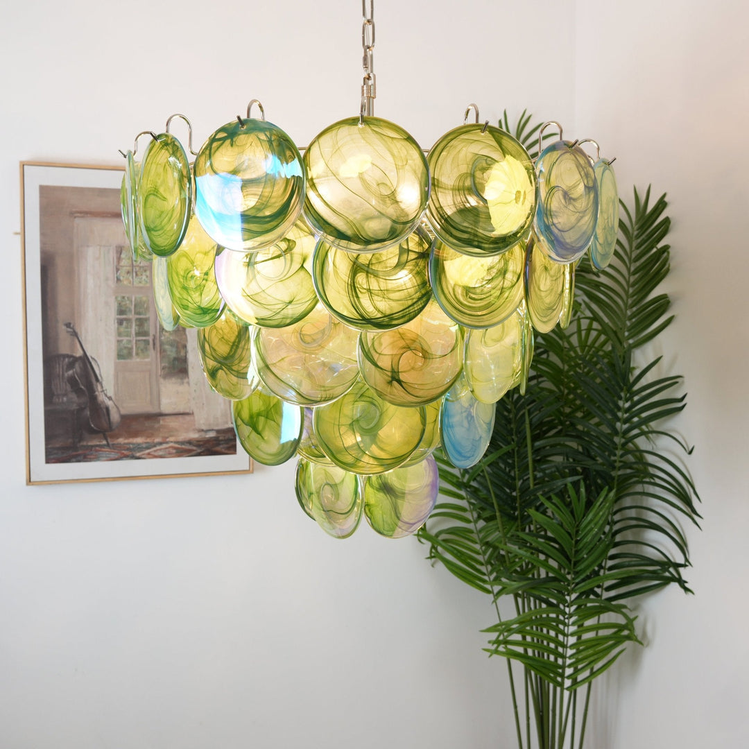 Aurora Lustre en Verre de Murano Vert - Neutralighting