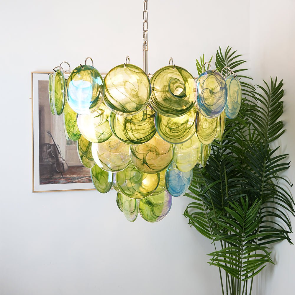 Aurora Lustre en Verre de Murano Vert - Neutralighting