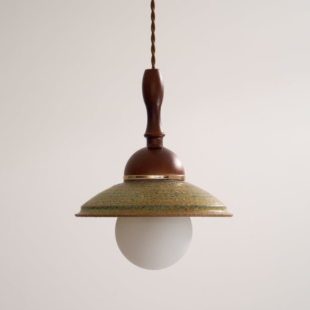 Ulsilia Lampe Pendante Art en Bois et Céramique - Neutralighting