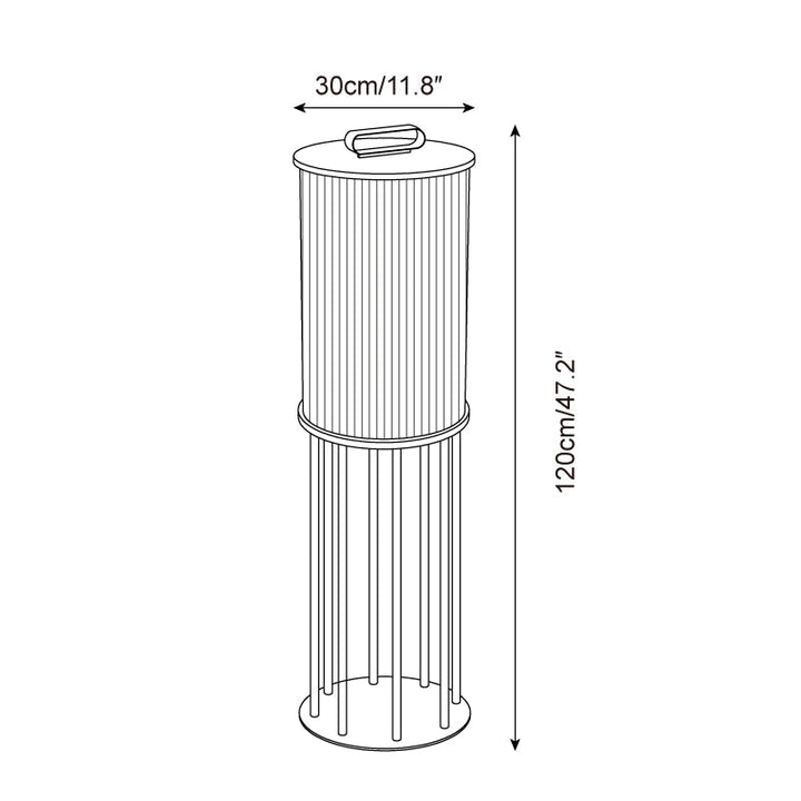 Greta Lampe Extérieure Cylindre en Acier Inoxydable Moderne - Neutralighting