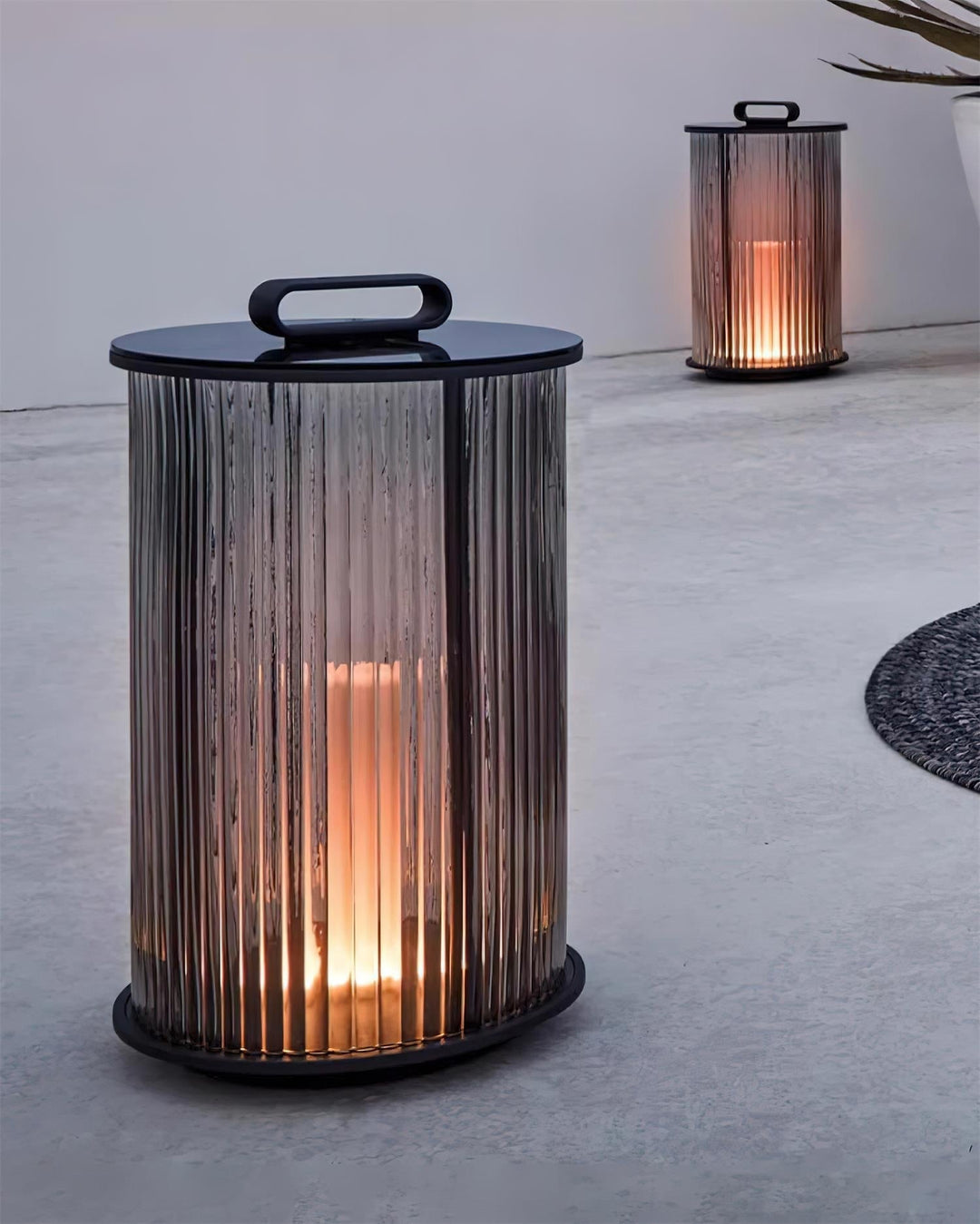Greta Lampe Extérieure Cylindre en Acier Inoxydable Moderne - Neutralighting