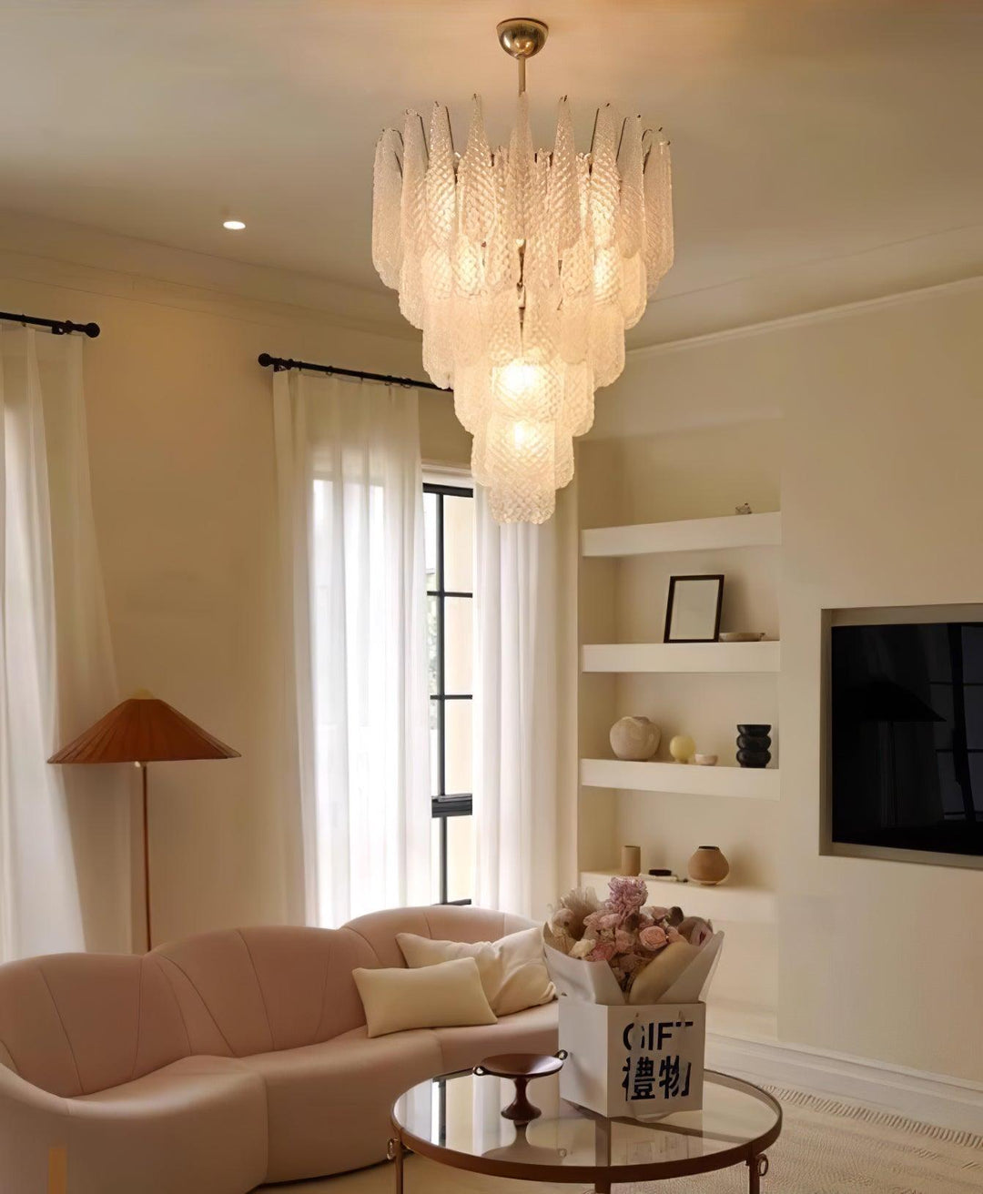 Zemaryra Chandelier en Verre Murano Luxueux - Neutralighting