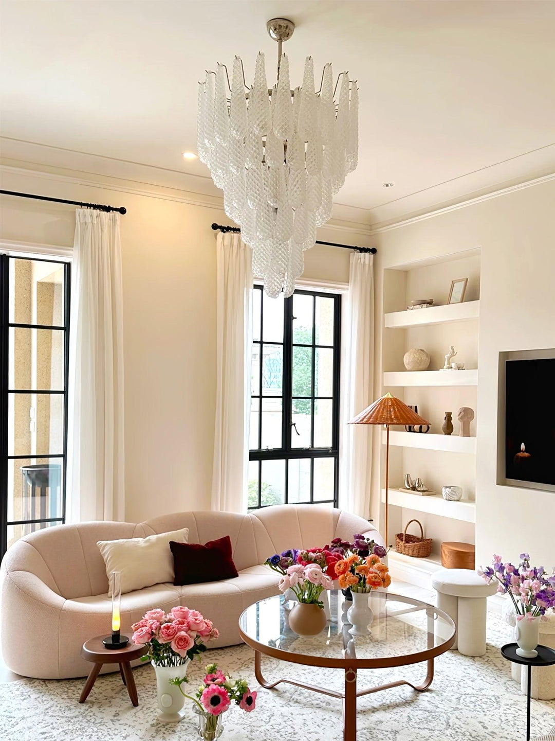 Zemaryra Chandelier en Verre Murano Luxueux - Neutralighting