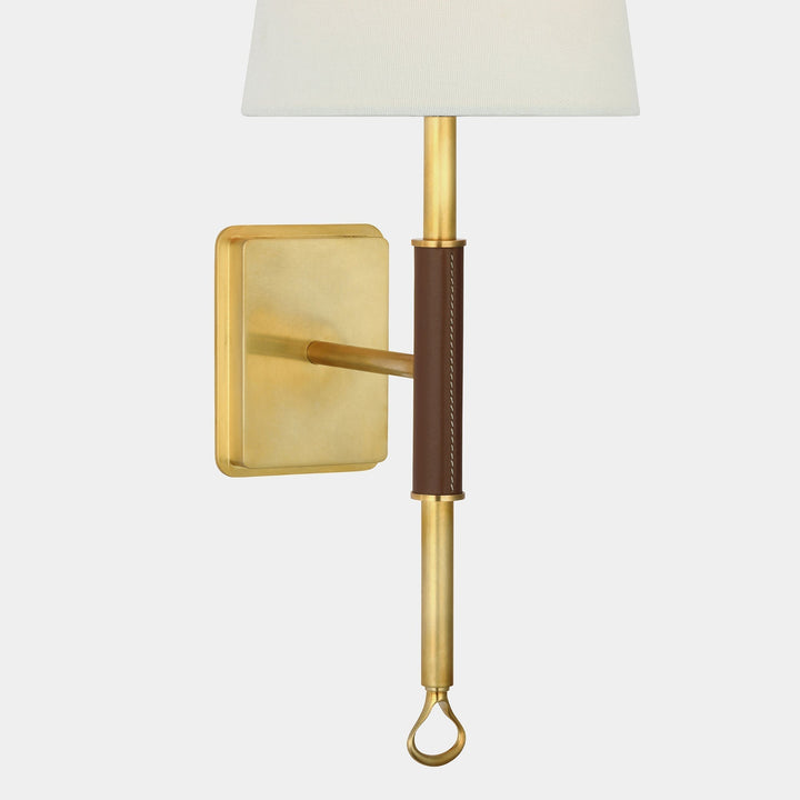 Osilan VApplique Murale Vintage En Tissu Et Laiton à Queue Décalée - Neutralighting