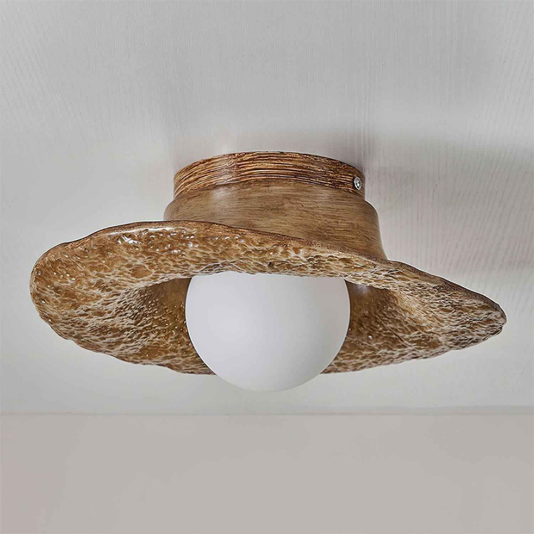Plafonnier Acrylique 20cm Beige LED 5W