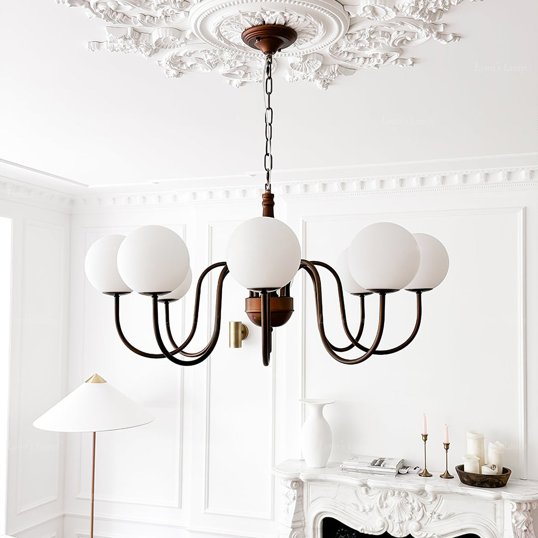 Lustra Chandelier Cuivre Verre - Neutralighting