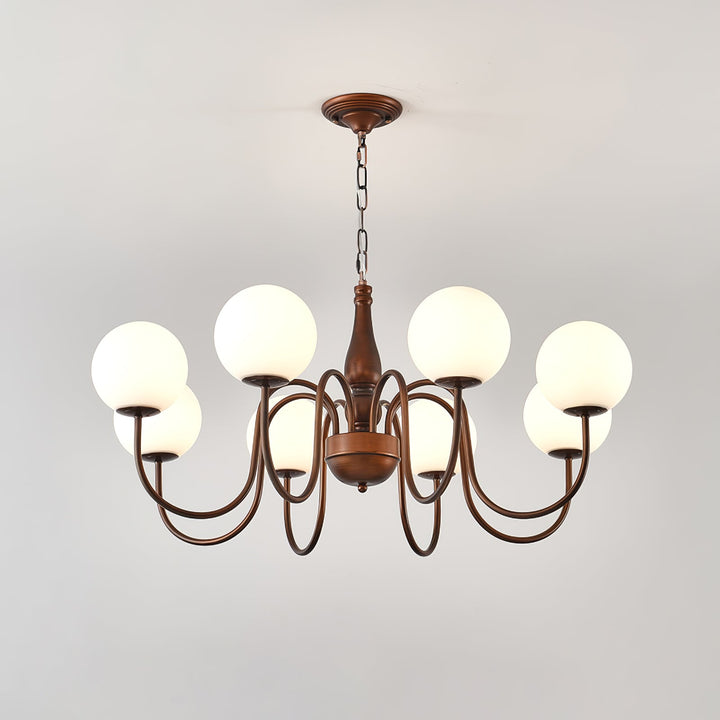 Lustra Chandelier Cuivre Verre - Neutralighting