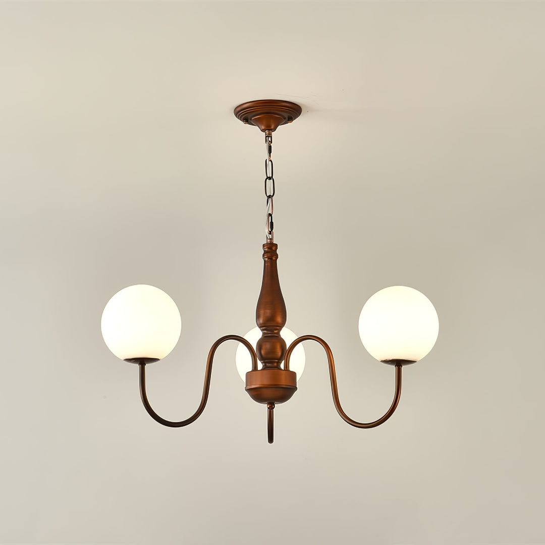 Lustra Chandelier Cuivre Verre - Neutralighting