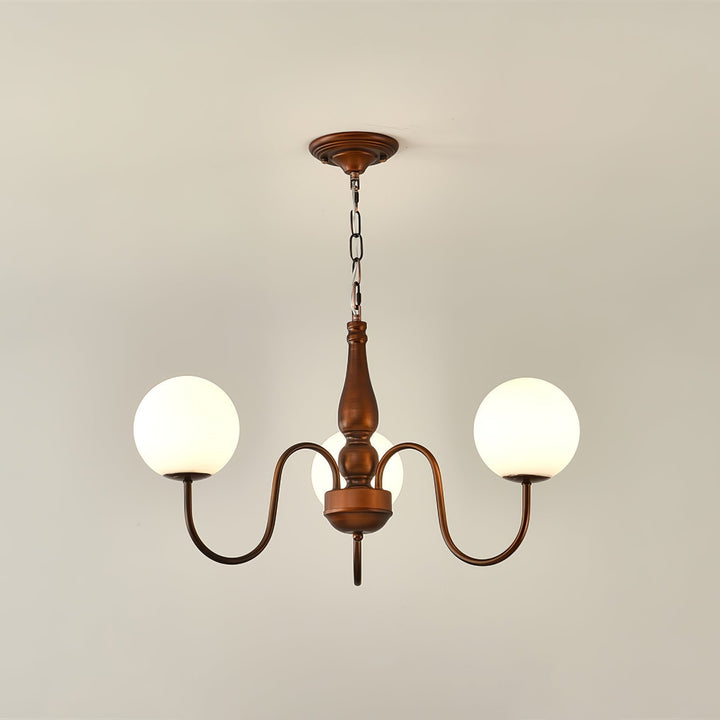 Lustra Chandelier Cuivre Verre - Neutralighting