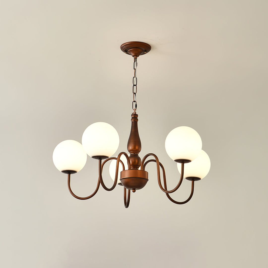 Lustra Chandelier Cuivre Verre - Neutralighting