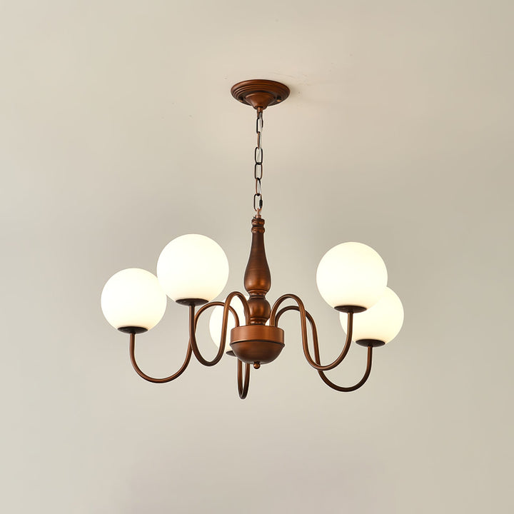 Lustra Chandelier Cuivre Verre - Neutralighting