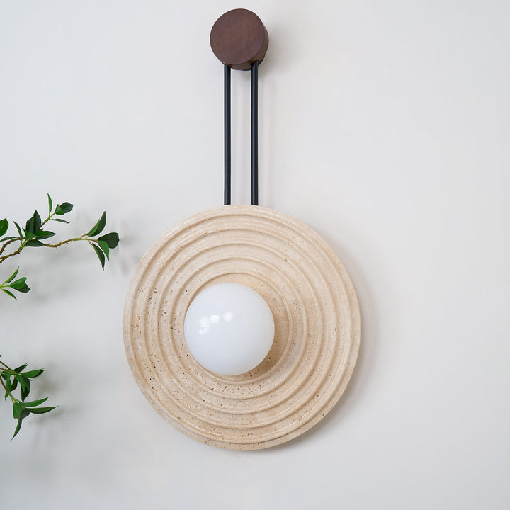 Isoror Applique Murale en Travertin Anneau Spirale - Neutralighting