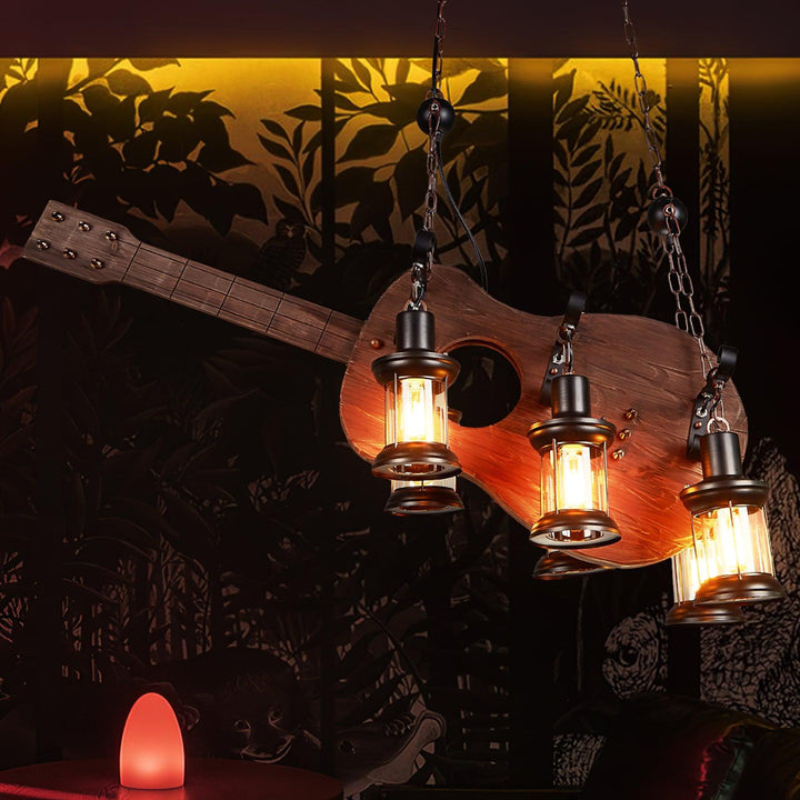 Lustra Suspension en Bois Vintage - Neutralighting