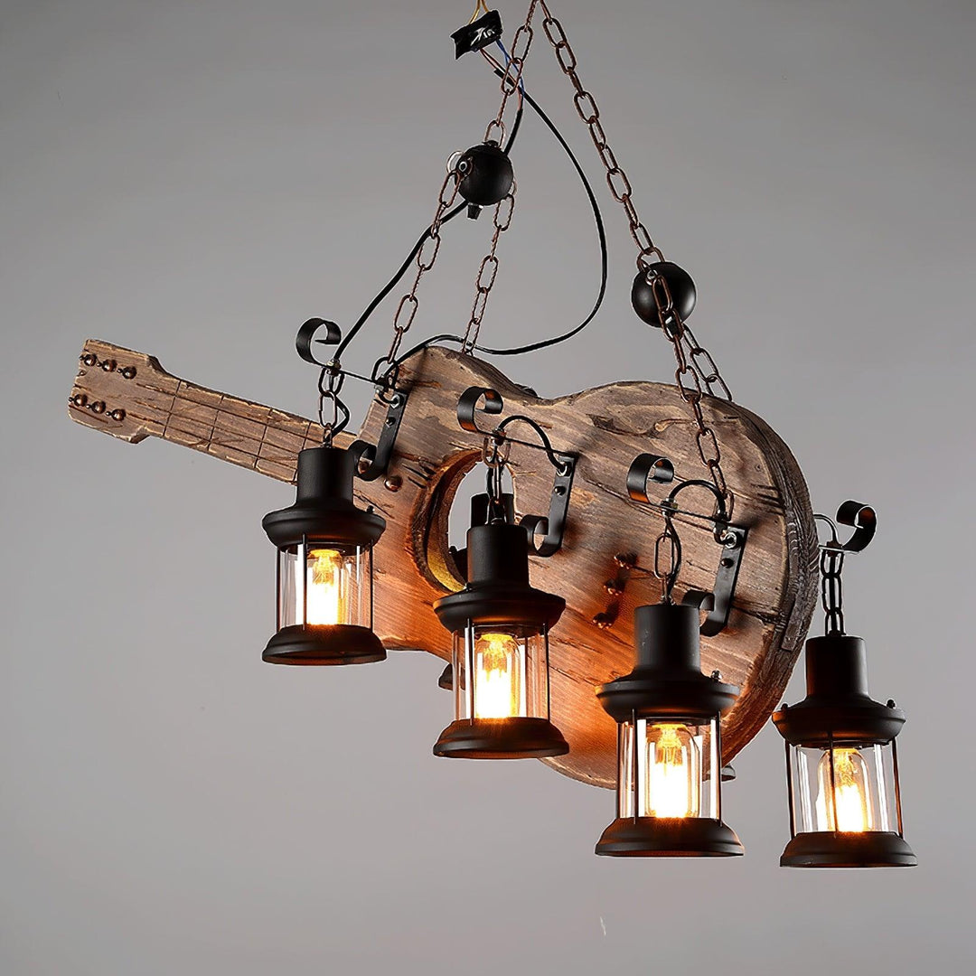 Lustra Suspension en Bois Vintage - Neutralighting