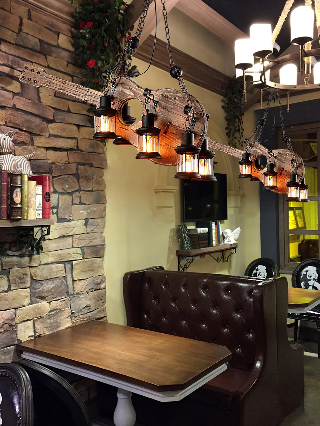 Lustra Suspension en Bois Vintage - Neutralighting