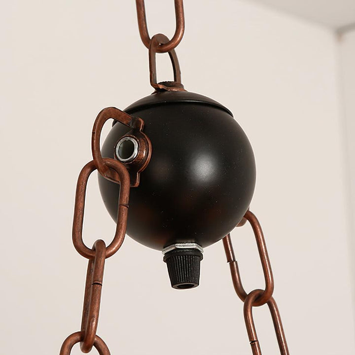 Lustra Suspension en Bois Vintage - Neutralighting