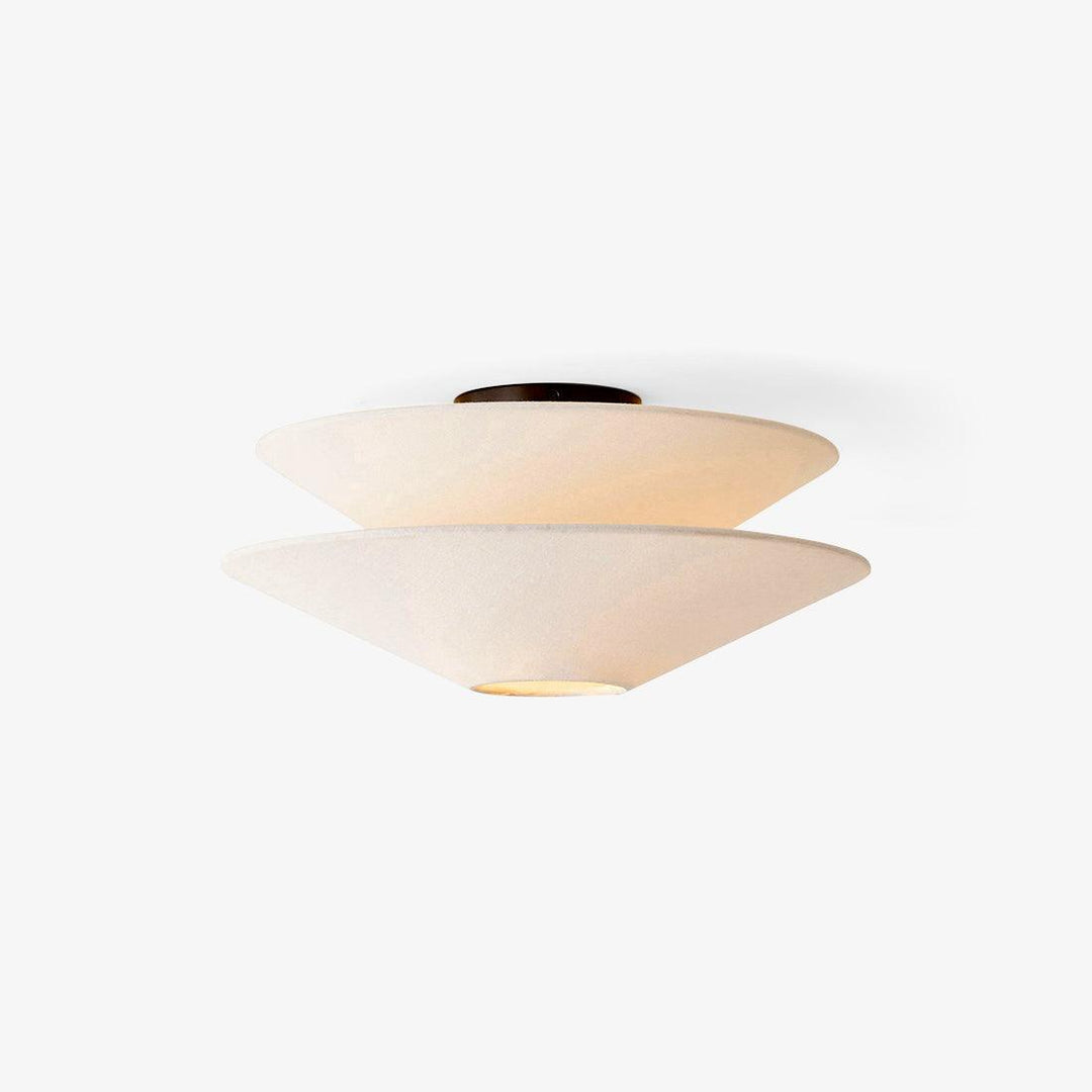 Lina Plafonnier design en tissu à double cône - Neutralighting