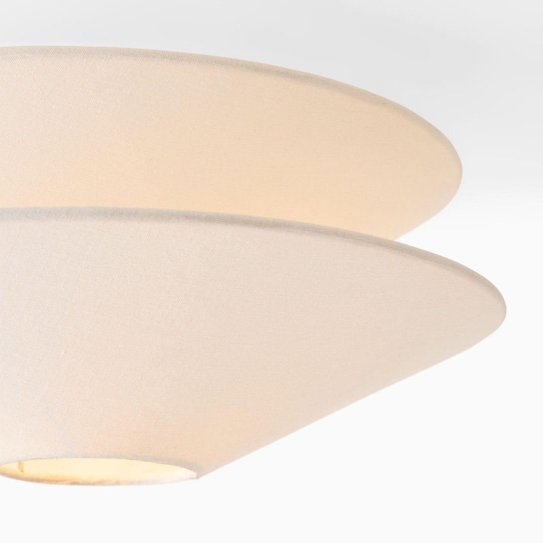 Lina Plafonnier design en tissu à double cône - Neutralighting