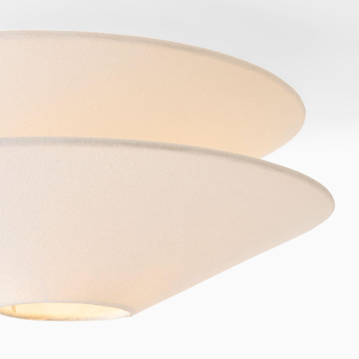 Lina Plafonnier design en tissu à double cône - Neutralighting