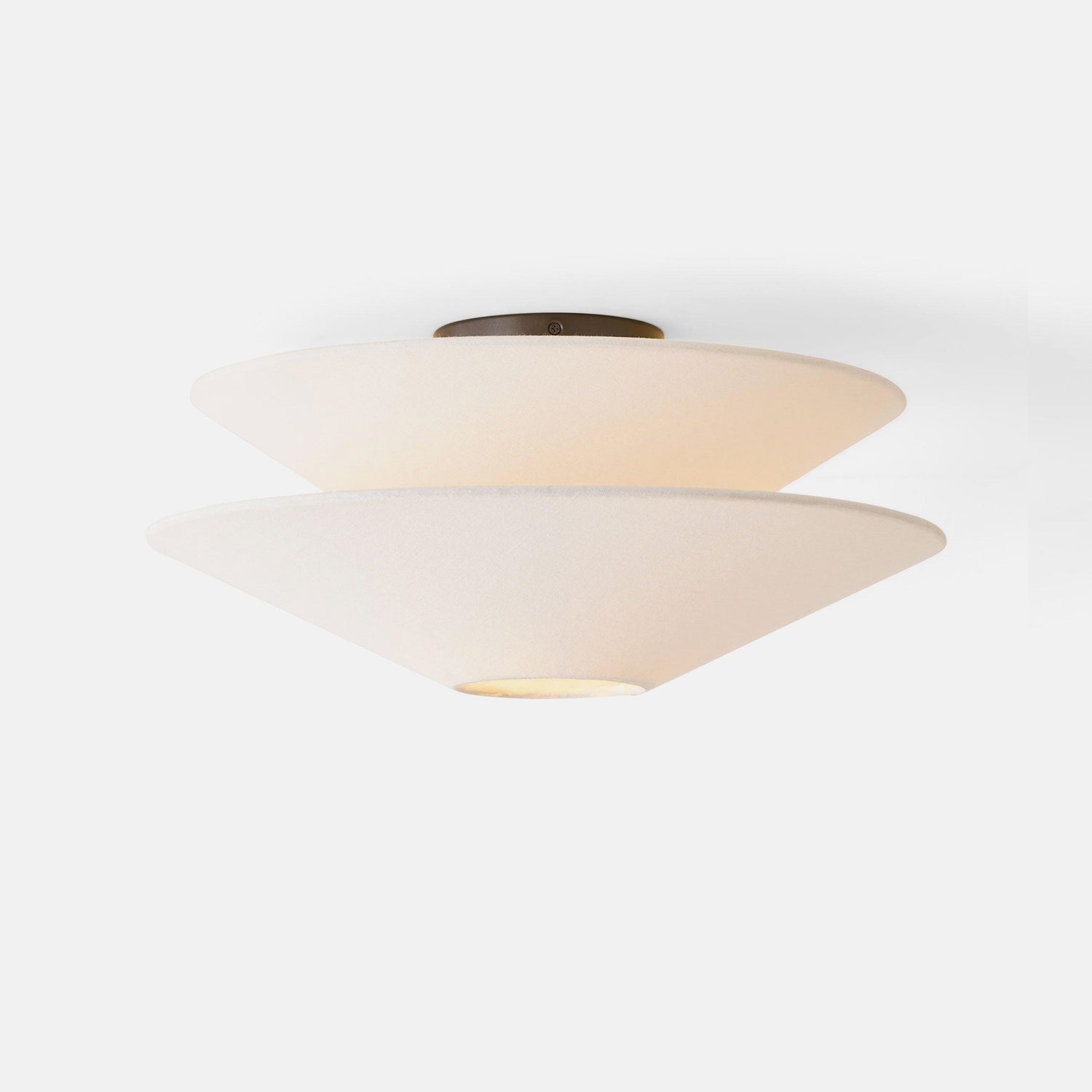 Lina Plafonnier design en tissu à double cône - Neutralighting