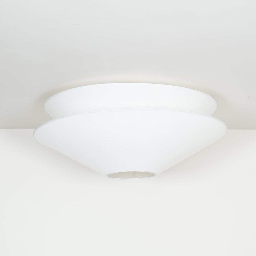 Lina Plafonnier design en tissu à double cône - Neutralighting
