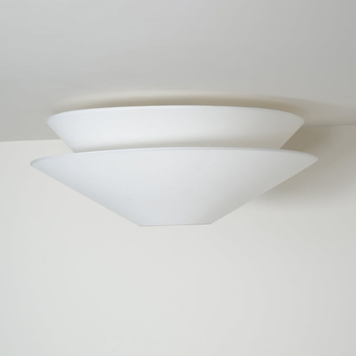 Lina Plafonnier design en tissu à double cône - Neutralighting
