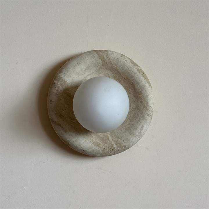 Orli Applique Murale Moderne et Minimaliste en Travertin - Neutralighting