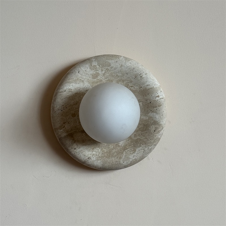 Orli Applique Murale Moderne et Minimaliste en Travertin - Neutralighting