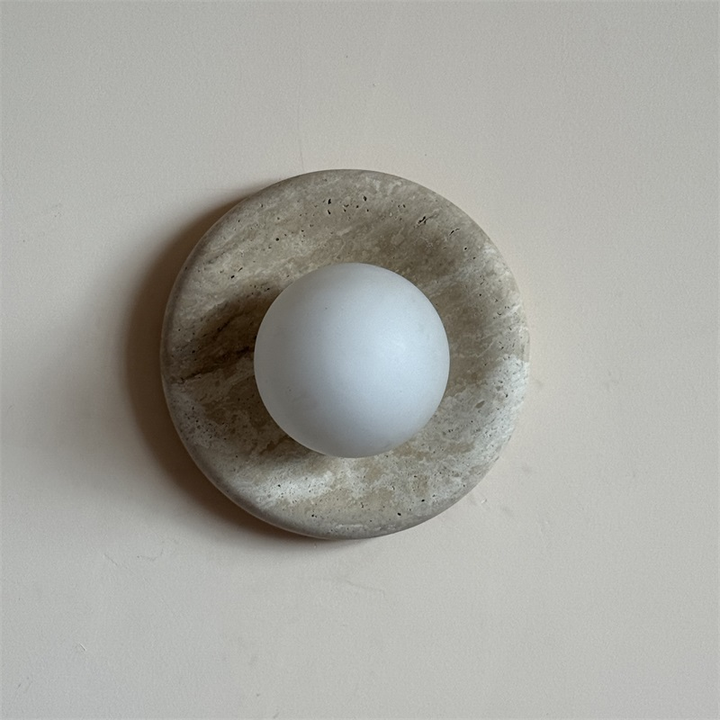 Orli Applique Murale Moderne et Minimaliste en Travertin - Neutralighting