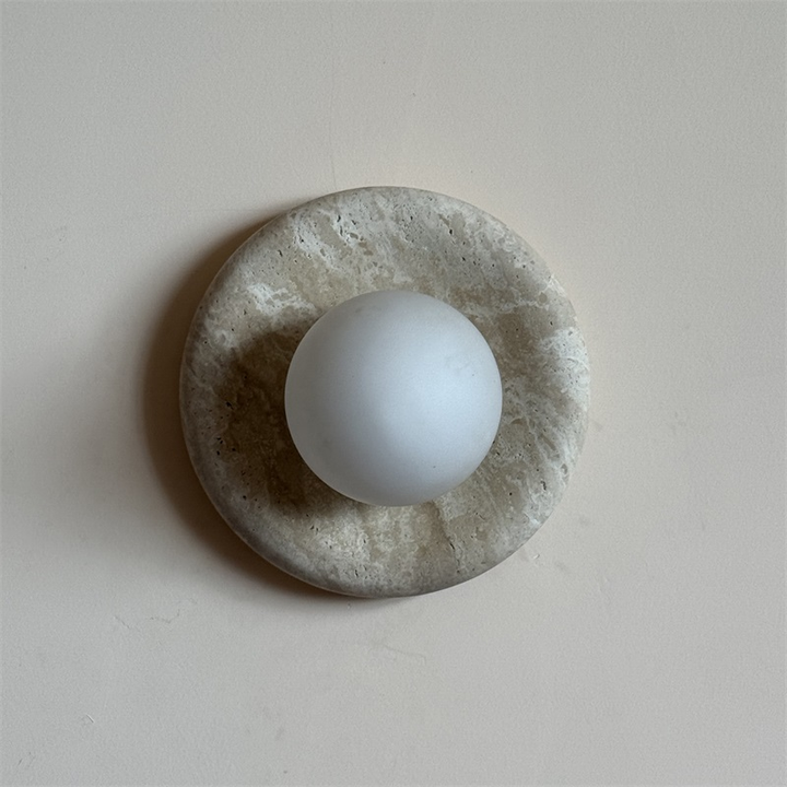 Orli Applique Murale Moderne et Minimaliste en Travertin - Neutralighting