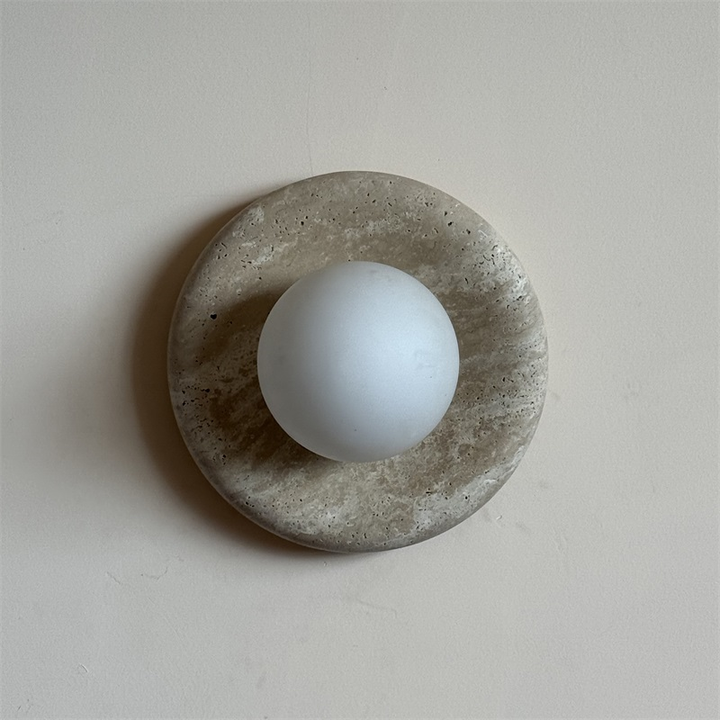 Orli Applique Murale Moderne et Minimaliste en Travertin - Neutralighting