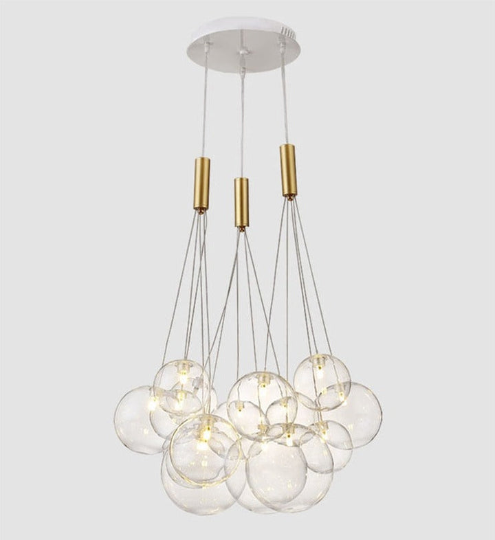 Valentina Suspension Bubble Moderne Métal/Verre Transparent/Étoilé Salon - Neutralighting