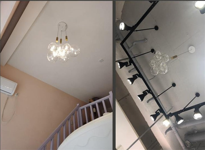 Valentina Suspension Bubble Moderne Métal/Verre Transparent/Étoilé Salon - Neutralighting