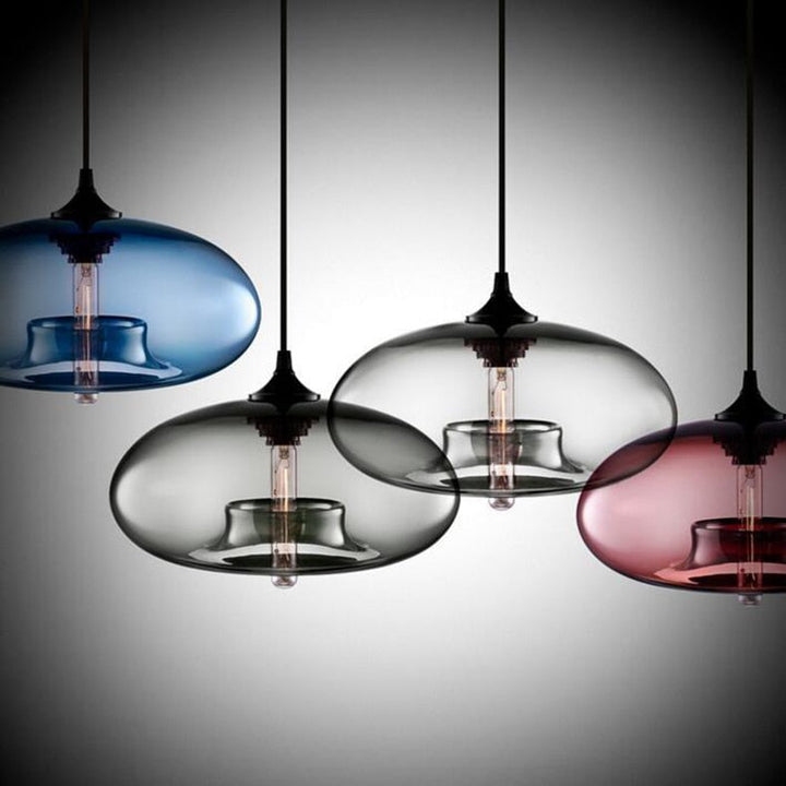 Lurea Lampes Suspendues en Verre Modernes Nordiques Chambre à Coucher - Neutralighting
