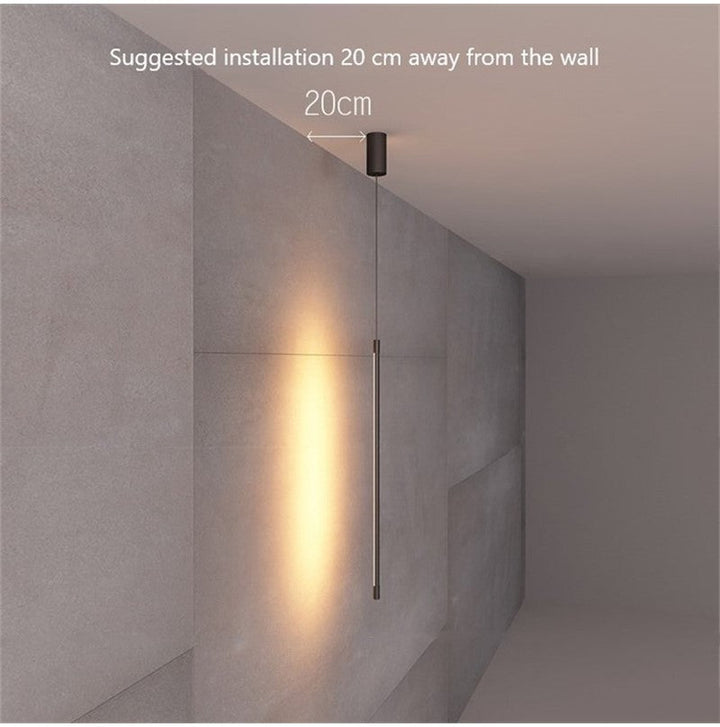 Erix Suspension linéaire Noir. Chambre à Coucher - Neutralighting